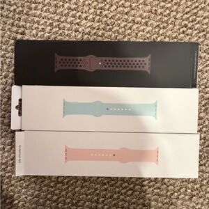 Apple iWatch Sport Silicone Bands: Brand New: Size Large: 1 Sided Band Only:Qty3